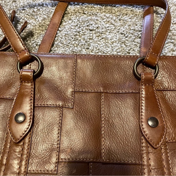 Frye Melissa Patchwork leather tote brown - Picture 6 of 8